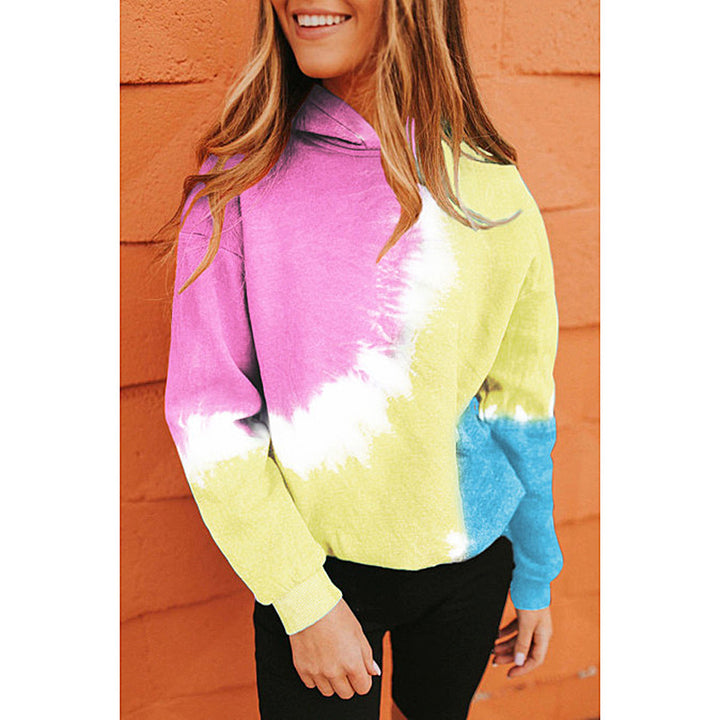 Women's hoodie with artistic color gradient and casual fit Lune London