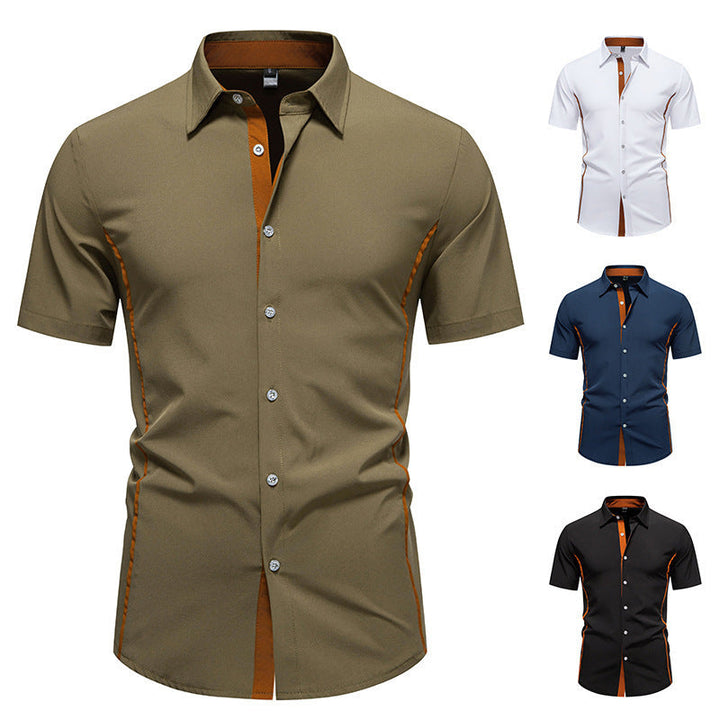 Men's Short Sleeve Shirt with Modern Cut Lune London