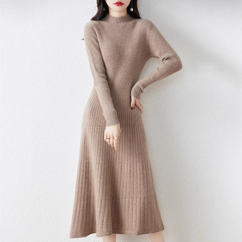 Ribbed knit dress for women with elegant design Amarae