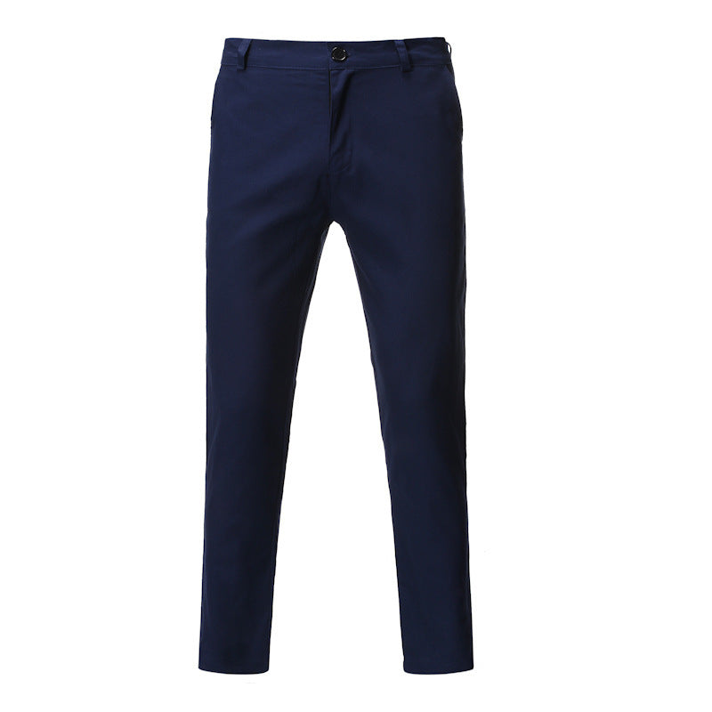 Comfortable chino pants for men with a modern fit and elastic waistband Lune London
