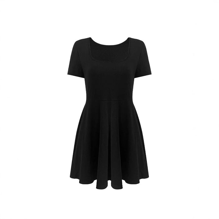 A-line swing dress for women with square neckline Lune London