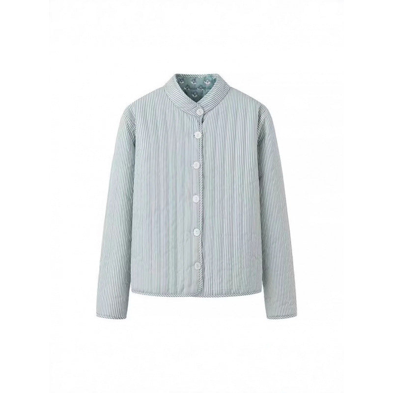 Reversible cotton jacket for women with elegant print Amarae