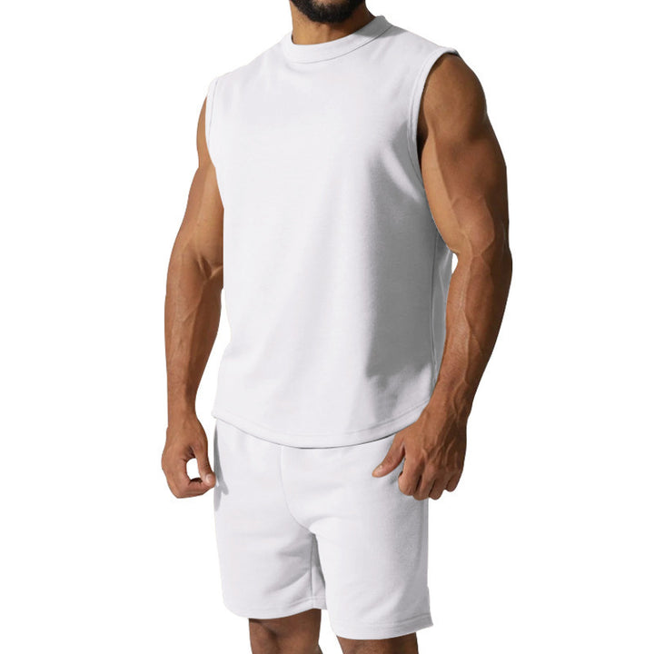 Men's short sleeve athletic set with elastic waistband and modern design Lune London