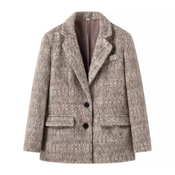 Dames Blazer Élégant avec Surface Texturée Chic & Stil