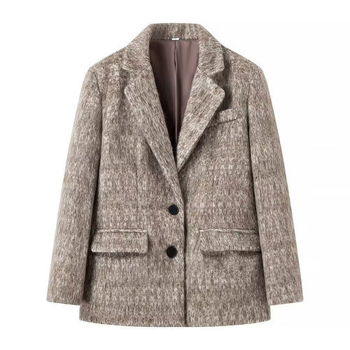 Dames Blazer Élégant avec Surface Texturée Chic & Stil