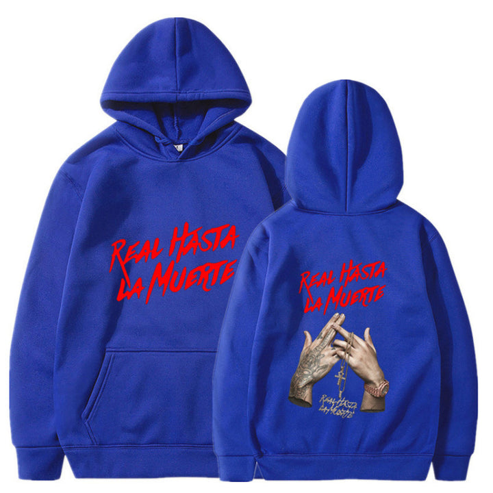 Women's hoodie with eye-catching lettering in urban style Lune London