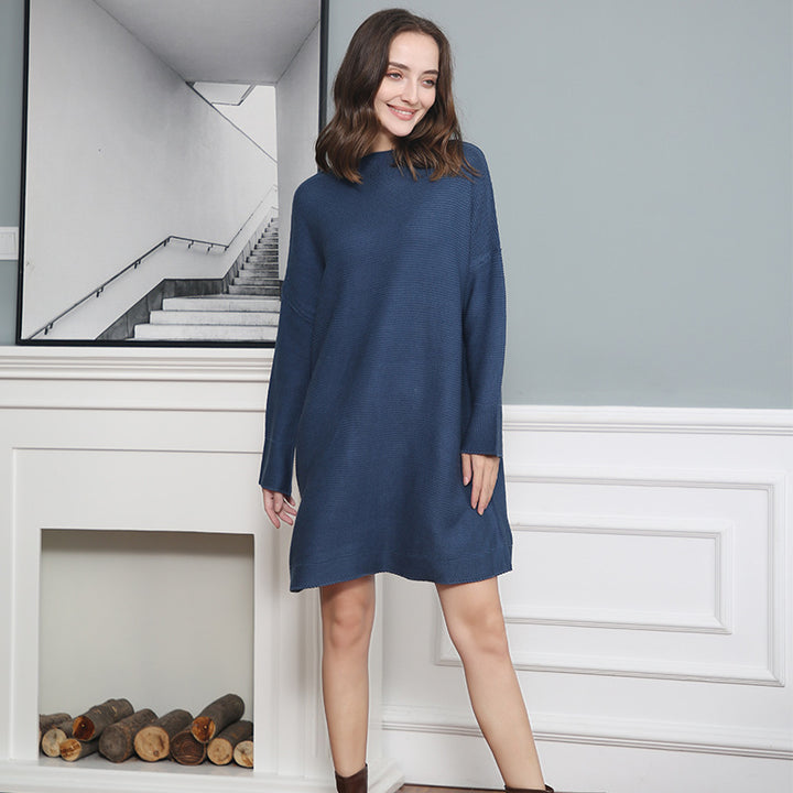 Ladies Large soft knit turtleneck sweater Lune London