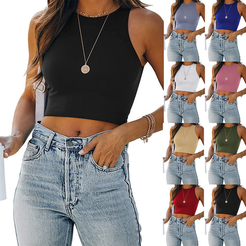 Ladies High Neck Sleeveless Short Amarae