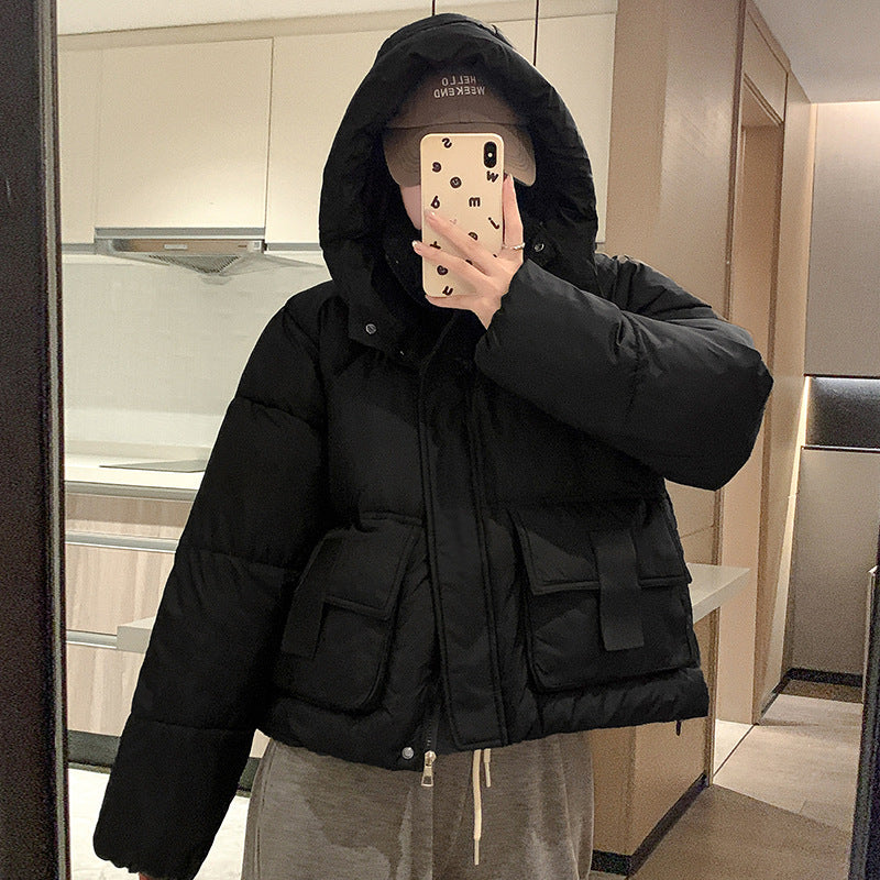 Ladies short insulated down jacket with practical pockets Amarae