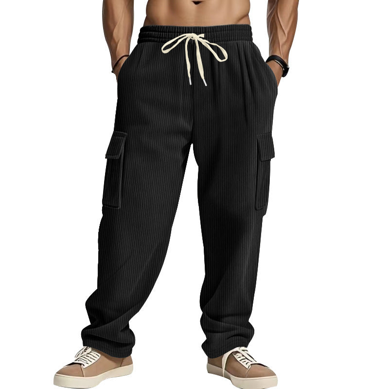 Casual corduroy pants for men with side pockets Lune London