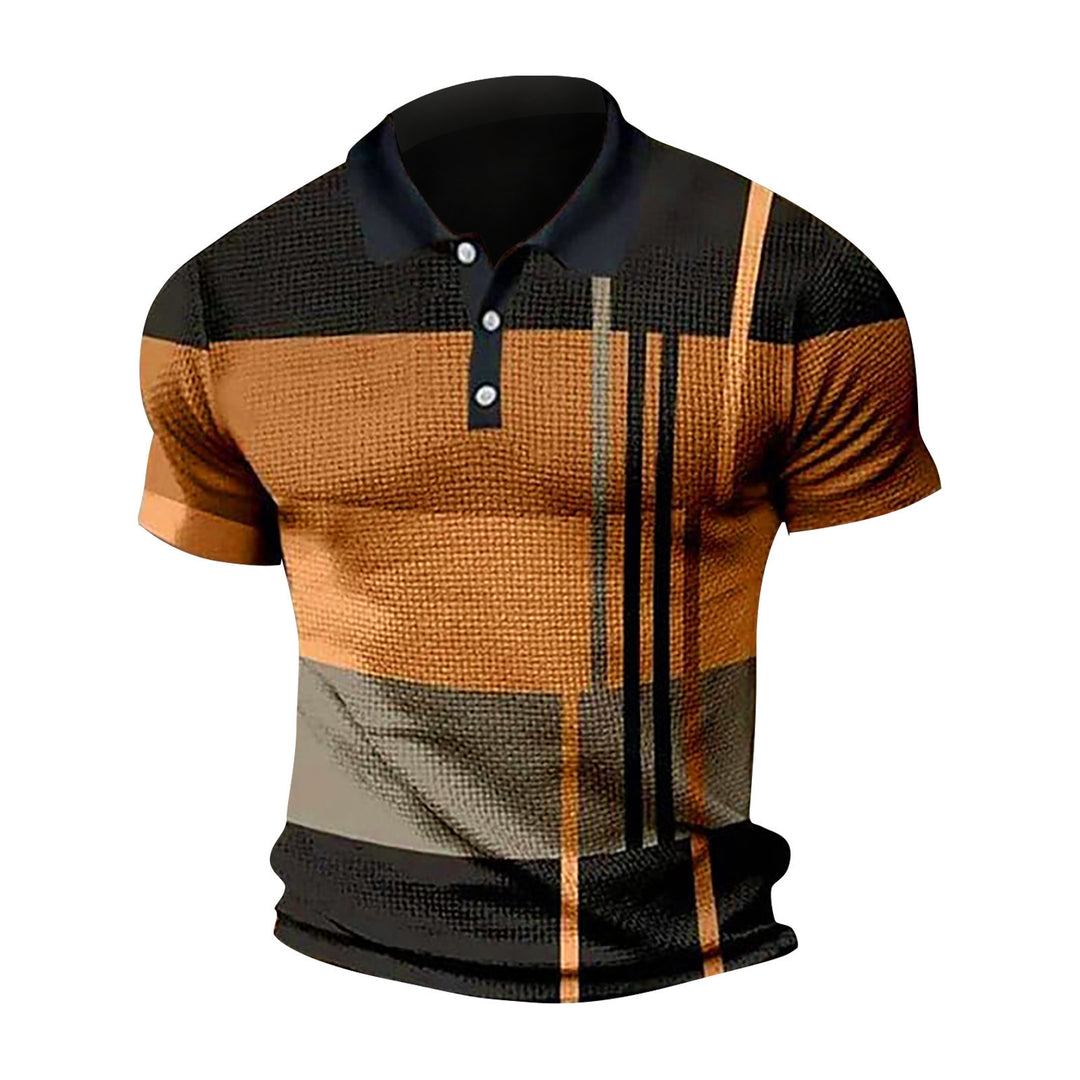Men's polo made from modern fabric blend with unique texture details Lune London
