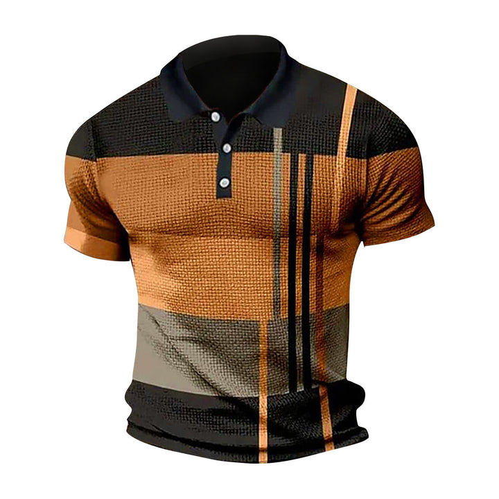 Men's polo made from modern fabric blend with unique texture details Lune London