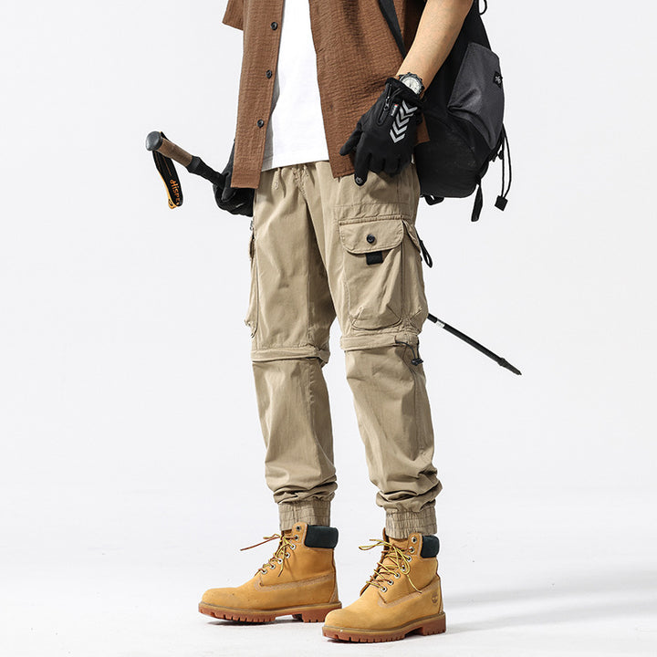 Functional cargo pants for men with adjustable waist and multi-use pockets Lune London