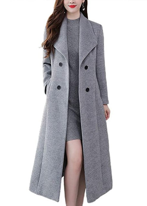 Ladies Long Wool Coat Lune London