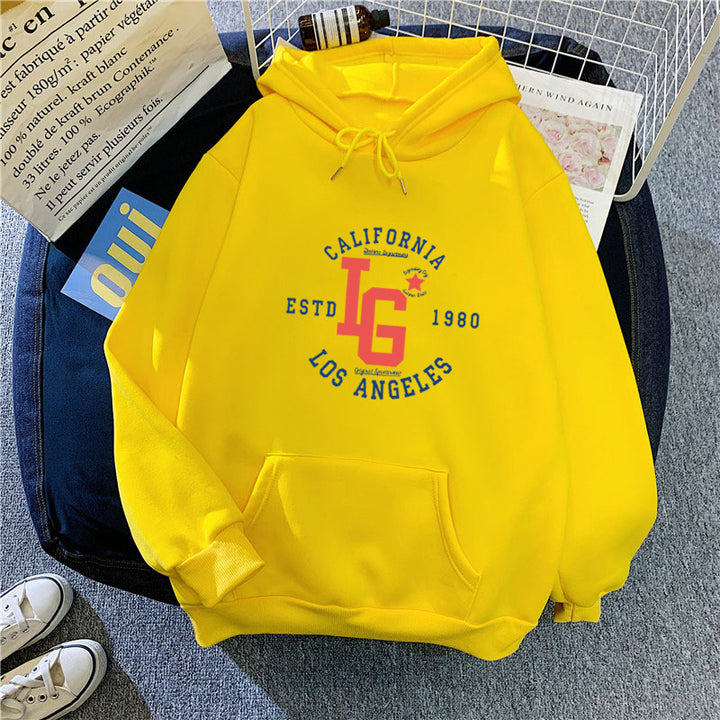 Women's hoodie with sporty California print Chic & Stil