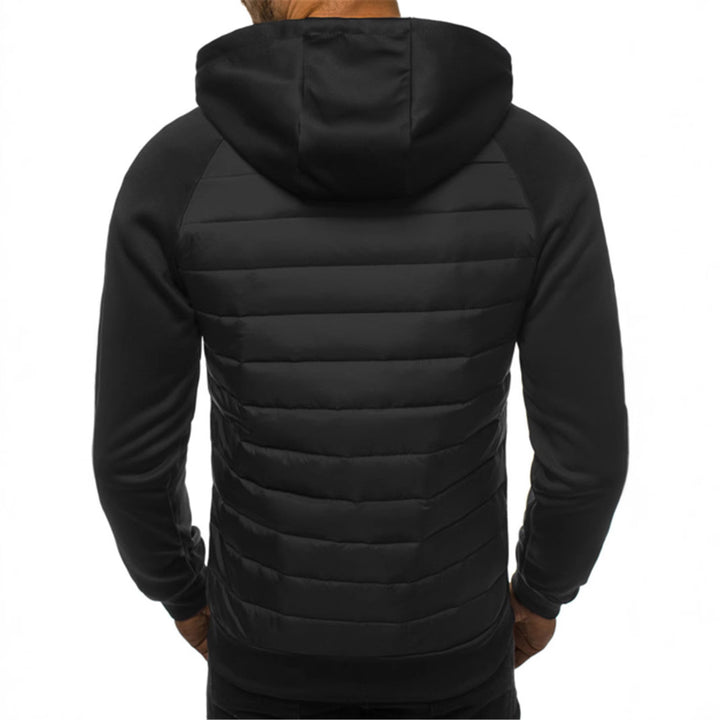 Sporty hoodie jacket for men with modern design elements and functional zippered pockets Lune London