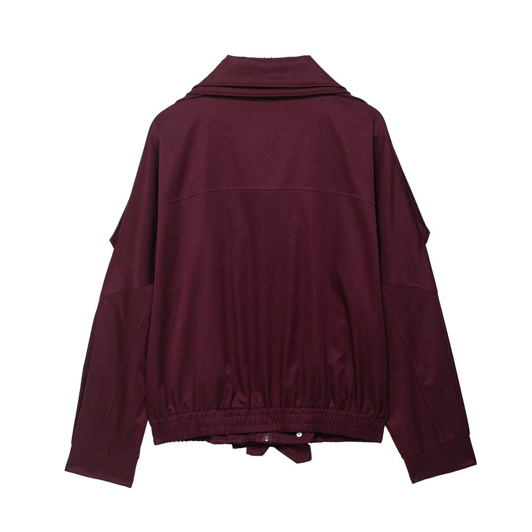Women’s leisure jacket with practical drawstring Lune London