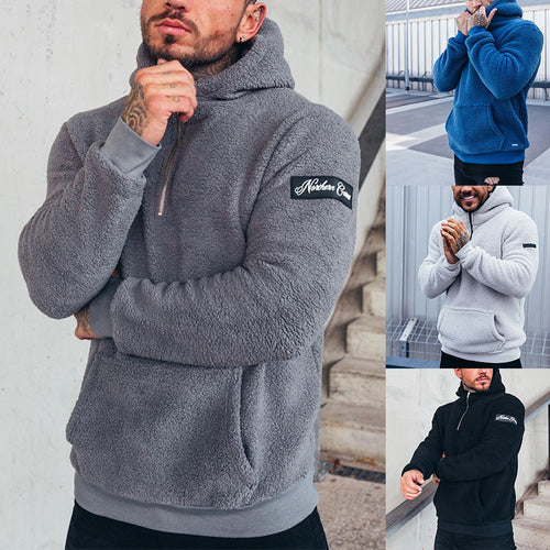 Men's Fleece Hoodie with Kangaroo Pocket from Amarae
