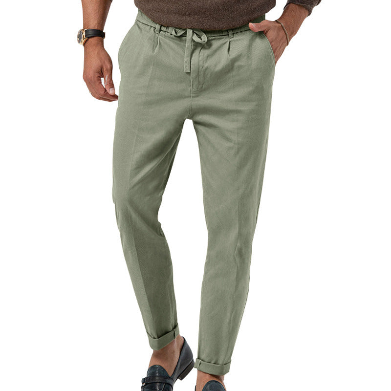 Casual chino pants for men with adjustable waist and side pockets Lune London