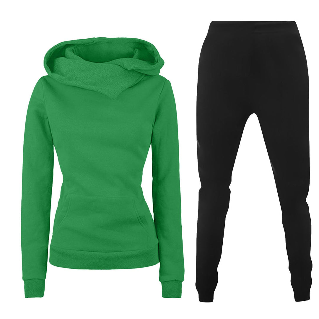 Ladies hoodie and chic style sports jumpsuit
