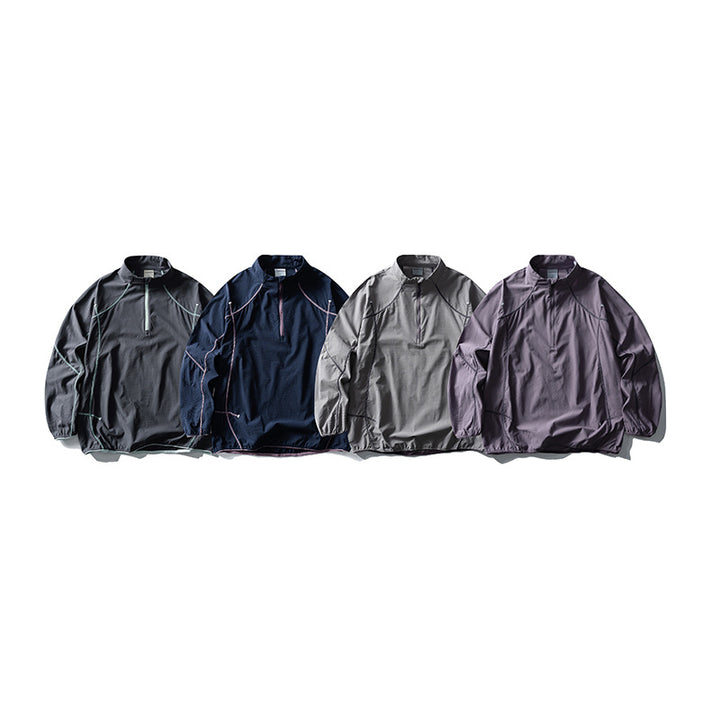 Unisex Lightweight Tech Half-Zip Pullover with Raglan Sleeves Amarae