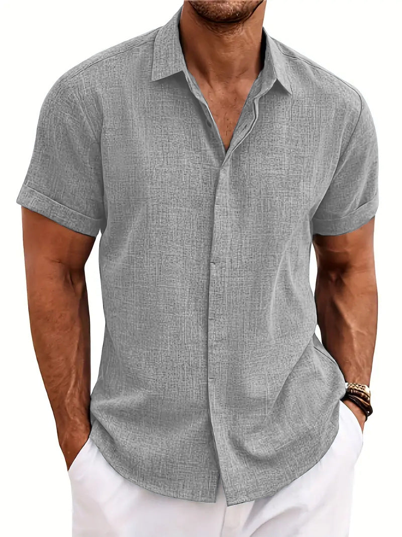 Structured short sleeve shirt for men with buttons Amarae