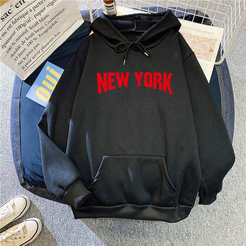 Women's hoodie with stylish New York design Chic & Stil