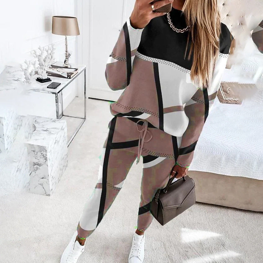 Lune London modern geometric design loungewear set for women