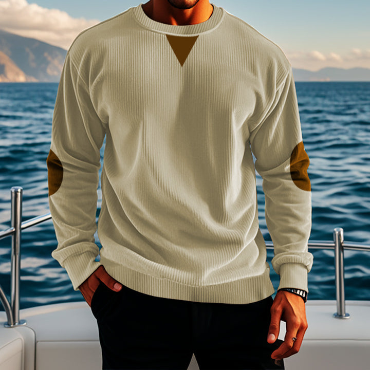 Elegant knitted sweater for men with modern accents Lune London