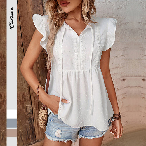 Women Breezy Ruffle Peplum Top Amarae
