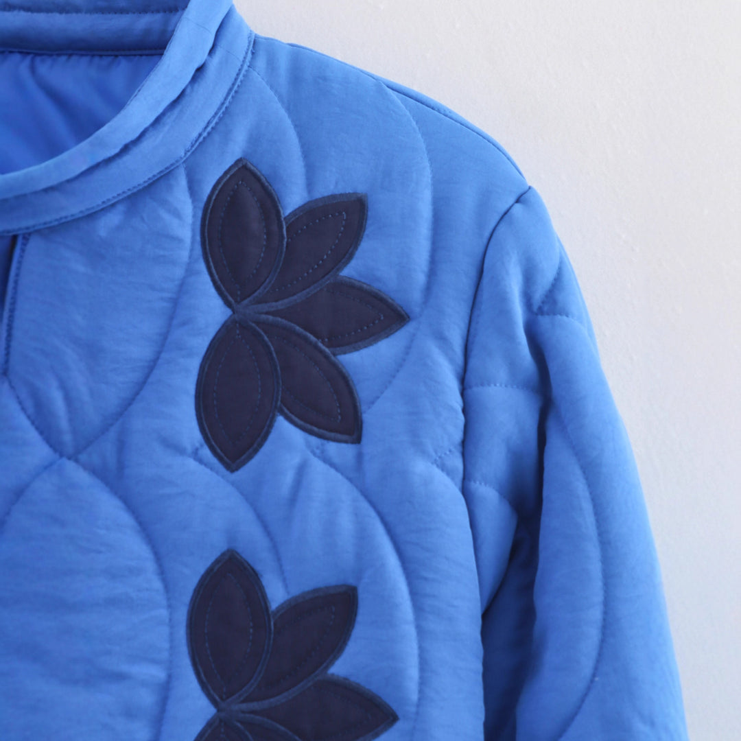 Ladies down jacket with floral design Amarae