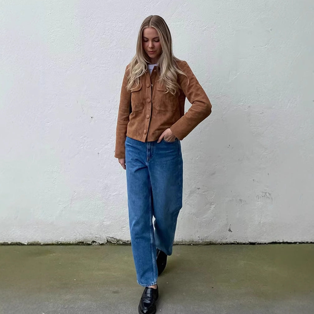 Vintage-style women's jacket with practical pockets Lune London