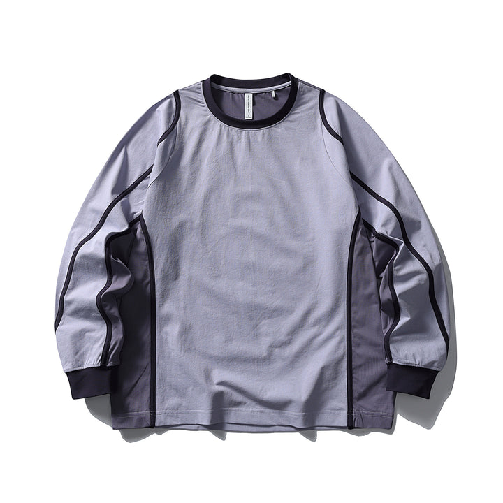 Unisex Functional Longsleeve in Oversize Layering Style with Flat Seams and Ribbed Cuffs