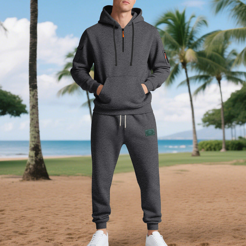Men's sweatshirt set with practical pockets and drawstring Lune London