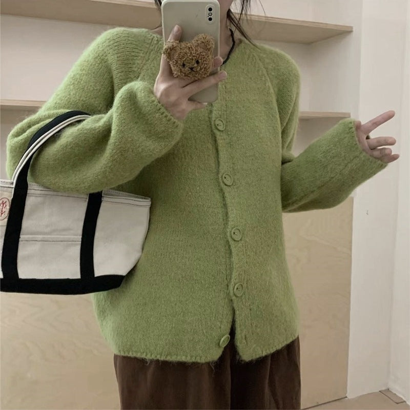 Cardigan en tricot confortable pour femme avec patte de boutonnage et coupe large Chic & Stil