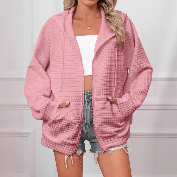Oversized hoodie for women in structured material Lune London