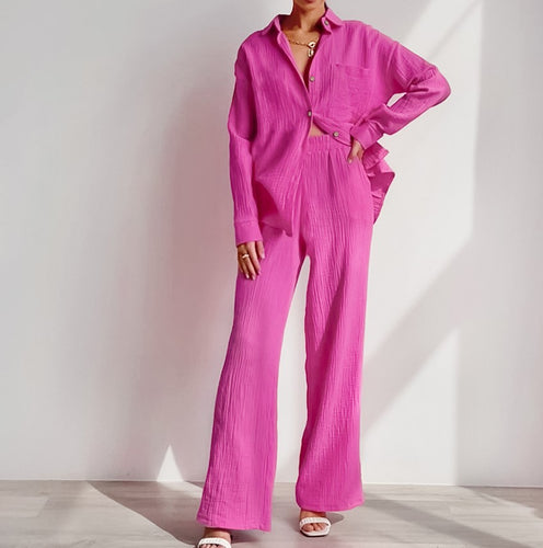 Ladies Casual two-piece set in lightweight material with a loose fit Amarae