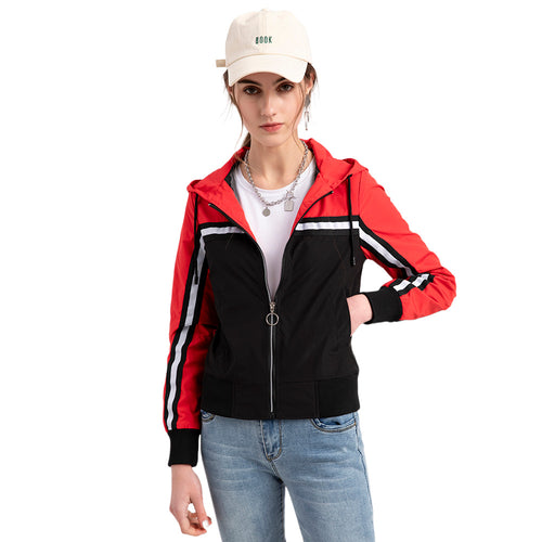 Women's sports jacket with modern stripe elements Amarae