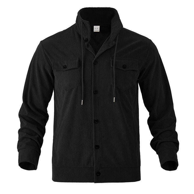 Men's cord jacket with practical chest pockets and drawstring Chic and style