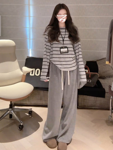Women's casual striped long-sleeve shirt Chic & Stil