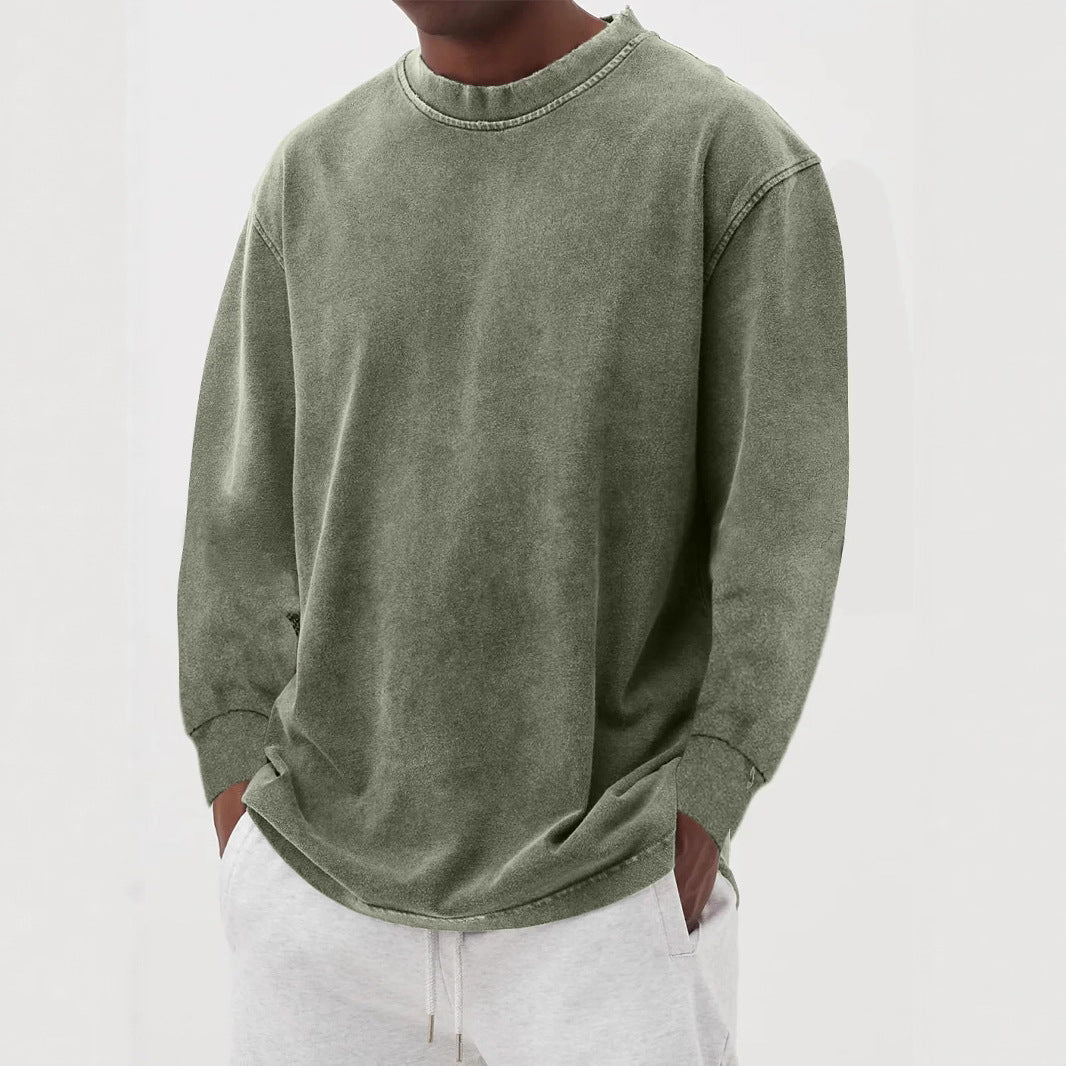 Casual oversized sweater for men in pleasant cotton blend Amarae