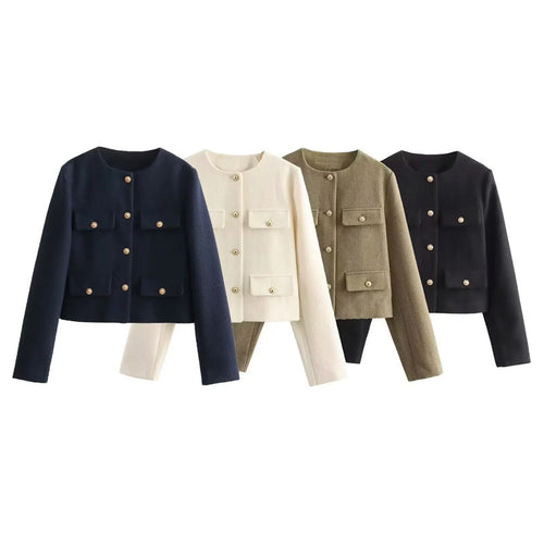 Veste mode femme avec poches appliquées Amarae
