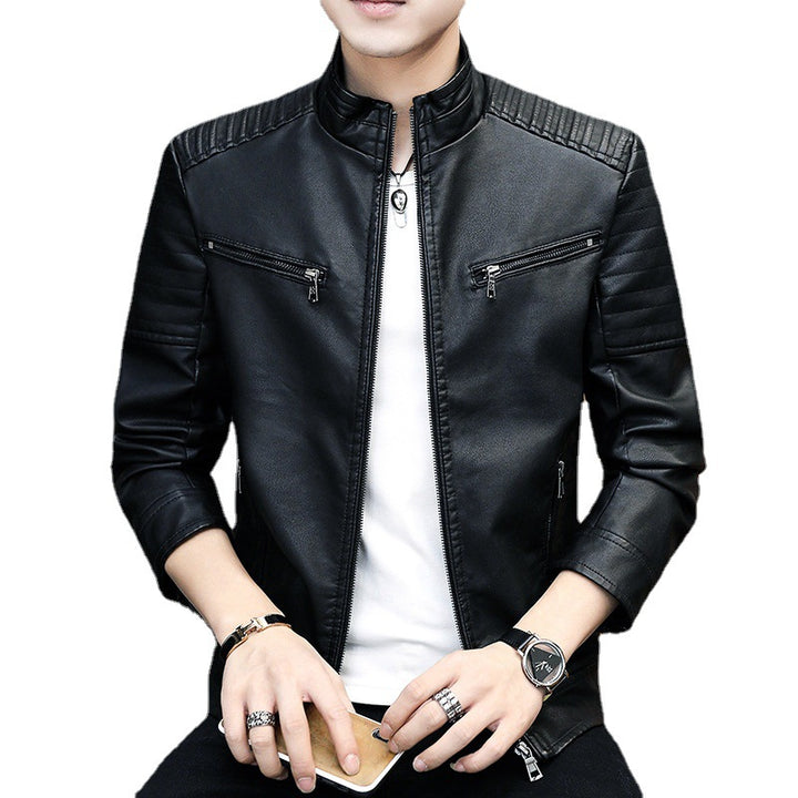 Fashionable biker jacket for men with Amarae linings
