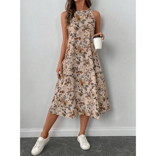 Amarae Floral Midi Summer Dress for Women