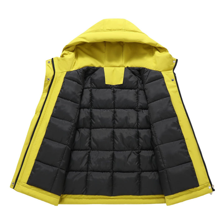 Ladies Insulated Outer Jacket with Oversized Hood and Practical Pockets Lune London