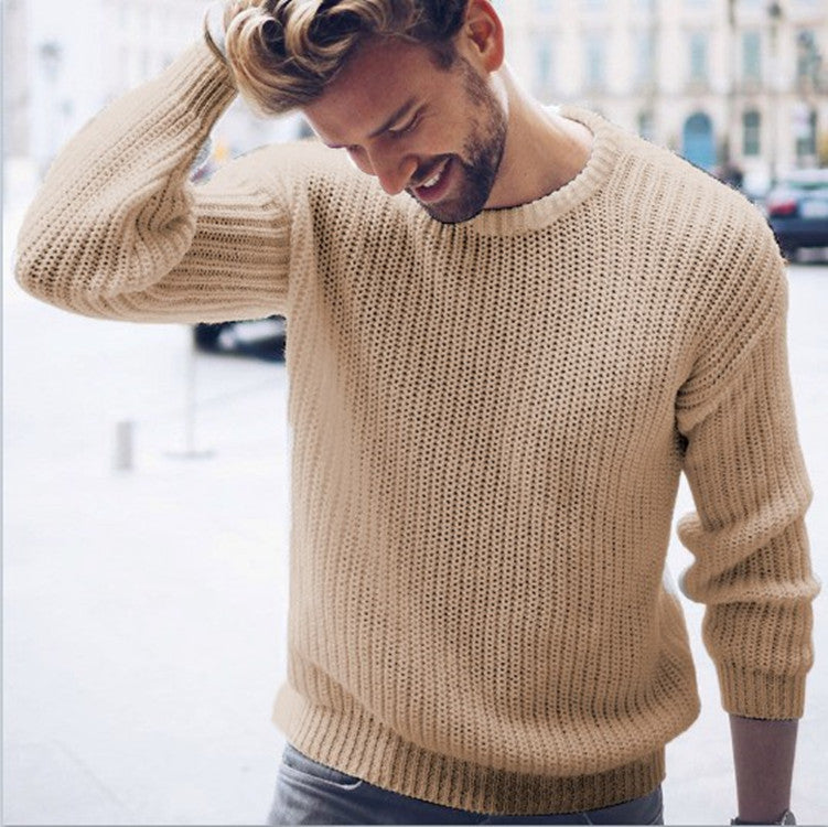 Chunky knit sweater for men with a modern rib pattern and a relaxed fit Lune London