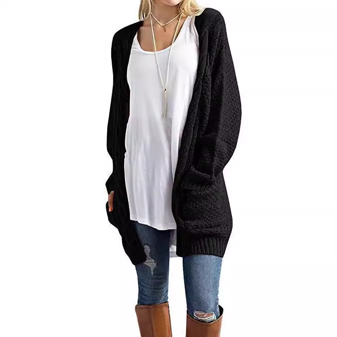 Cardigan femme avec motif texturé et poches pratiques Chic & Stil