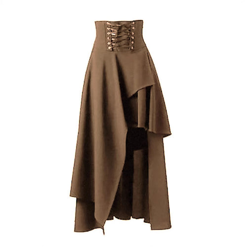 Ladies Elegant Asymmetrical Skirt with Laces Amarae