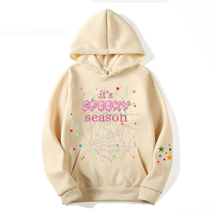 Women cozy hoodie with graphic Halloween design Chic & Stil
