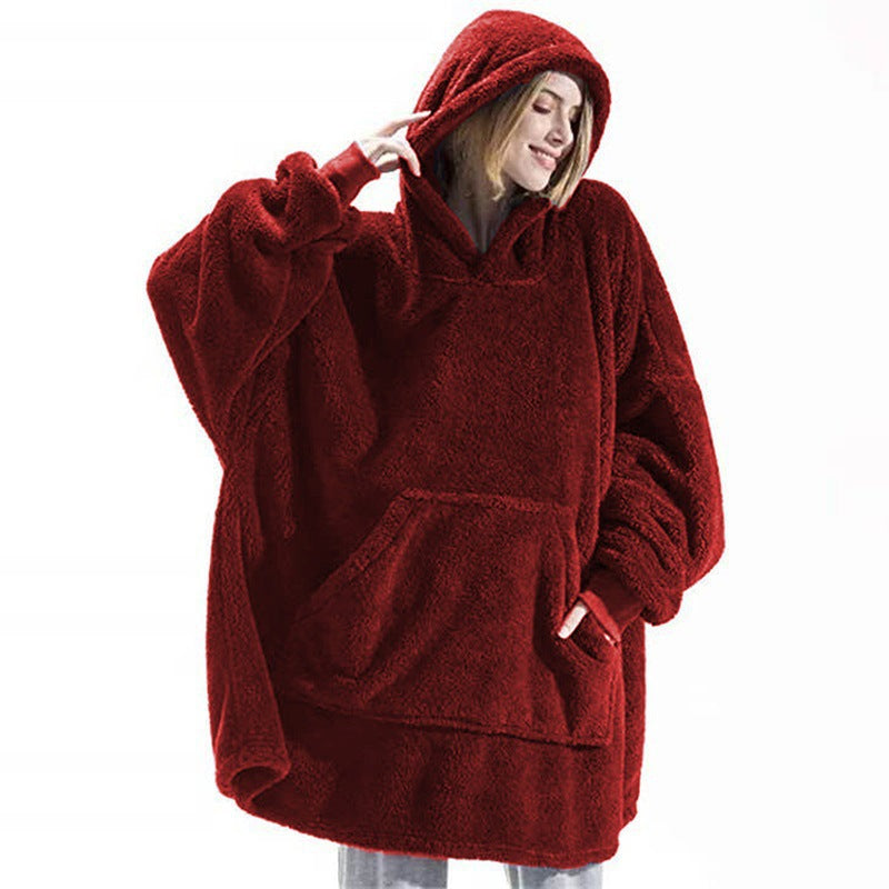 Ladies Oversized Cozy Fleece Hoodie with Practical Pockets Amarae